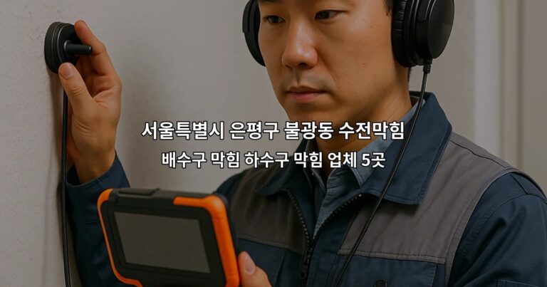 서울특별시 은평구 불광동 수전막힘 배수구 막힘 하수구 막힘 업체 5곳